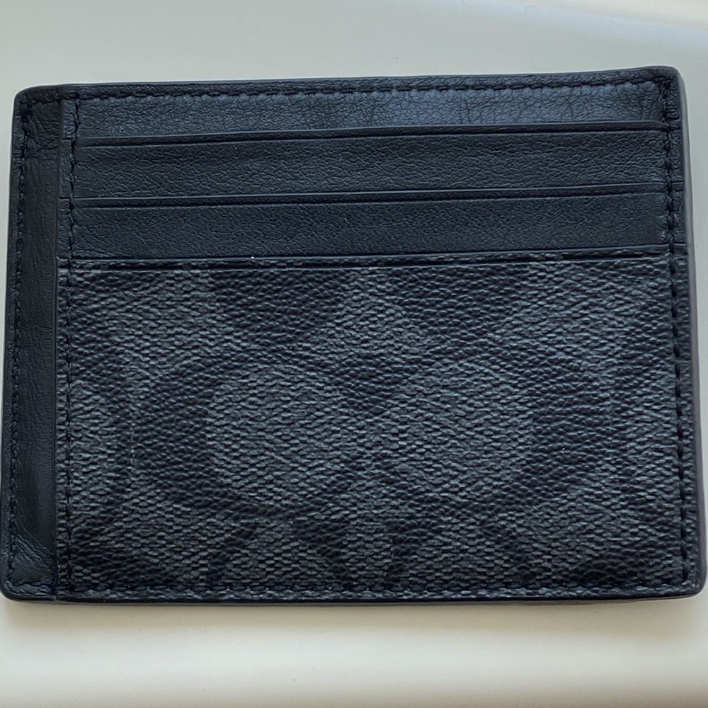 Black slim Coach wallet
